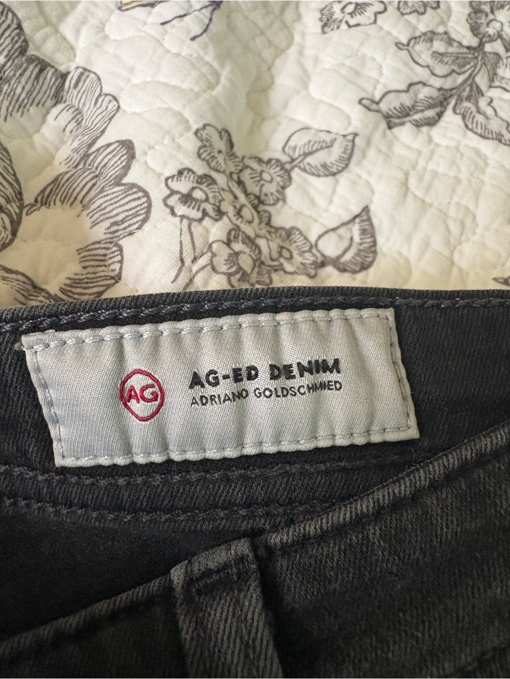Ag Adriano Goldschmied Charcoal Black Denim Jeans